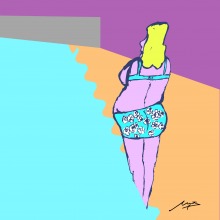 mujer en la playa1