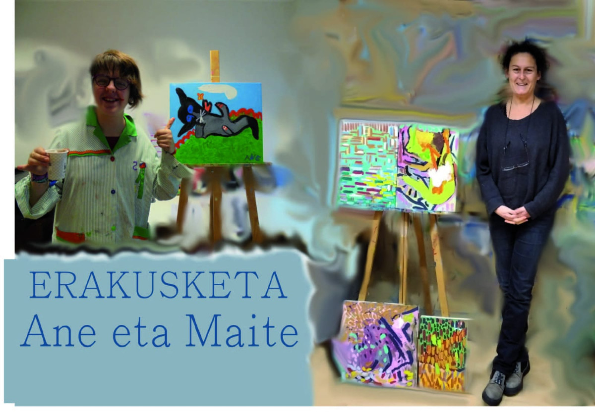 Exposición de  Ane y Maite en el Topaleku - Maite Arriaga